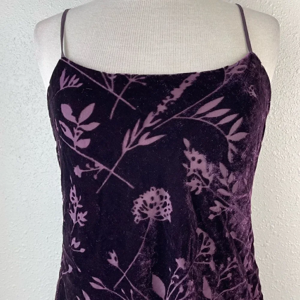 Nautica Purple Velour Nightie Size M EUC